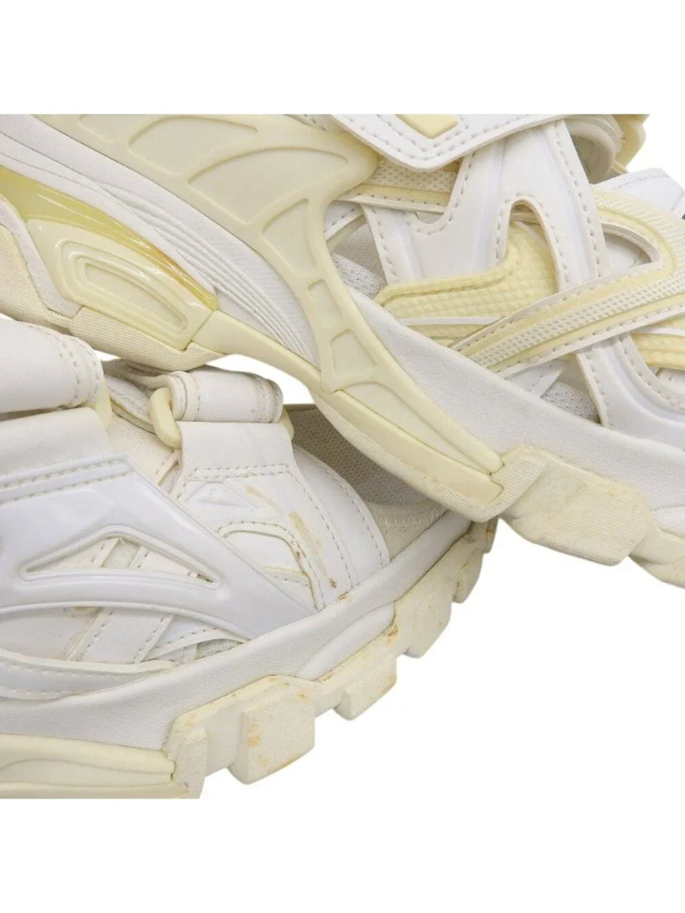 Balenciaga Velcro Track Sandals Shoes White